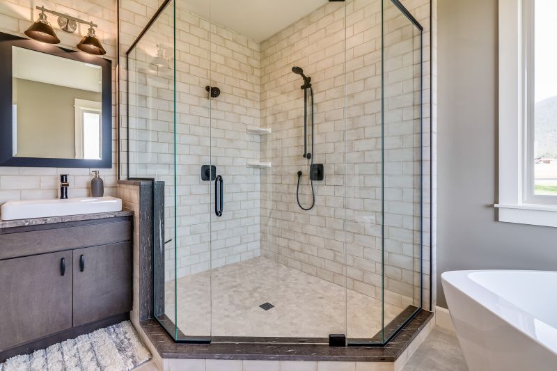 Wide Glass Shower Enclosure